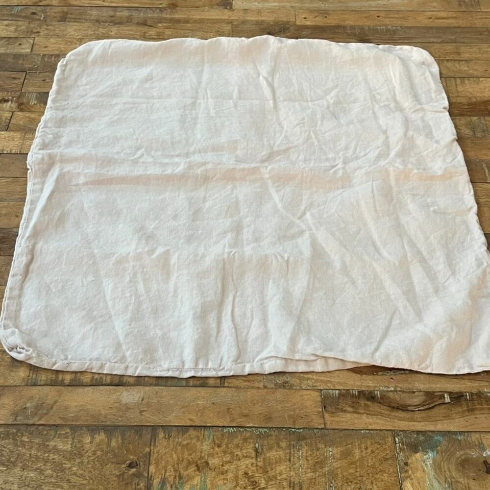 Parachute Euro Pillow Sham Light Pink 100% Linen Portugal